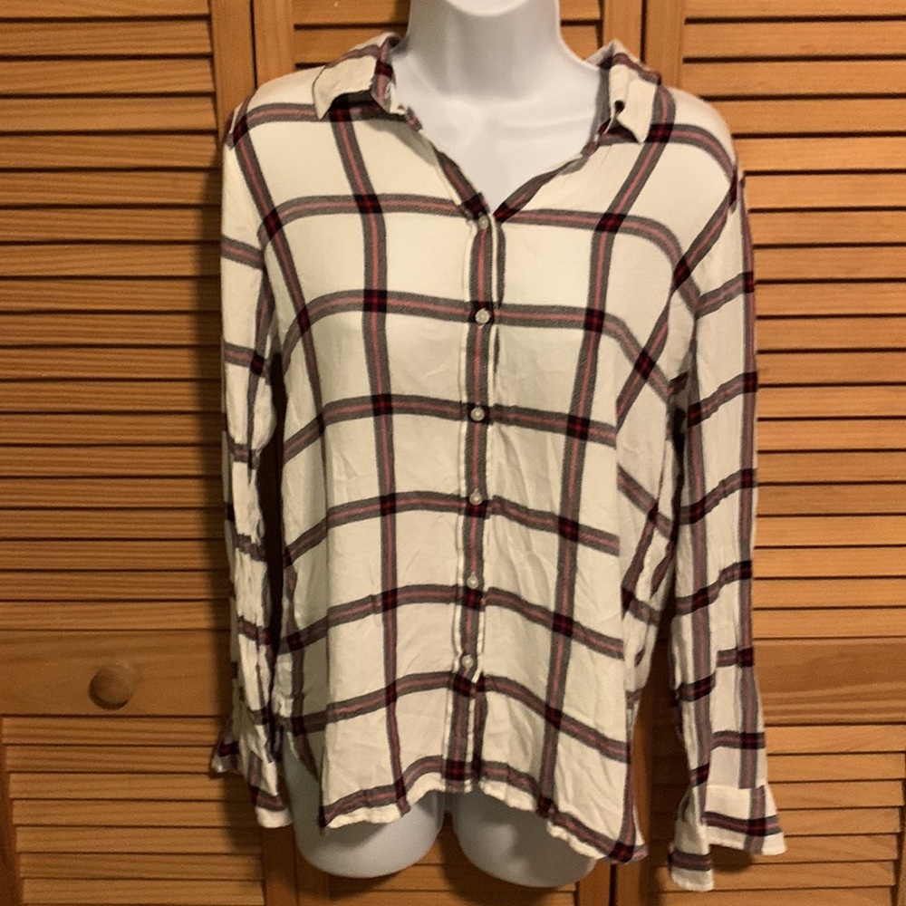 Banana republic button down flannel shirt